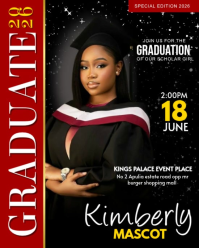 Graduation Party Flyer Template 2025 | Class of 2025 Celebration Poster | Graduate Announcement Invi Instagram Portrait