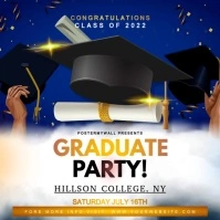 Graduation party flyer template Instagram Post
