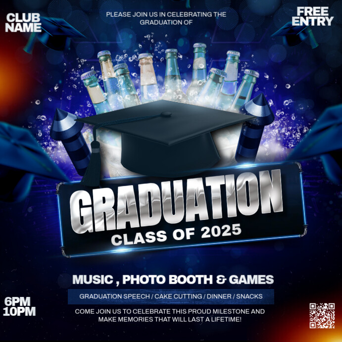 Copy of Graduation Party Instagram Post | PosterMyWall