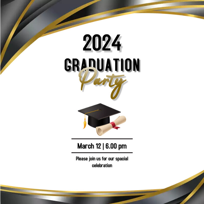 Graduation party instagram post Template | PosterMyWall