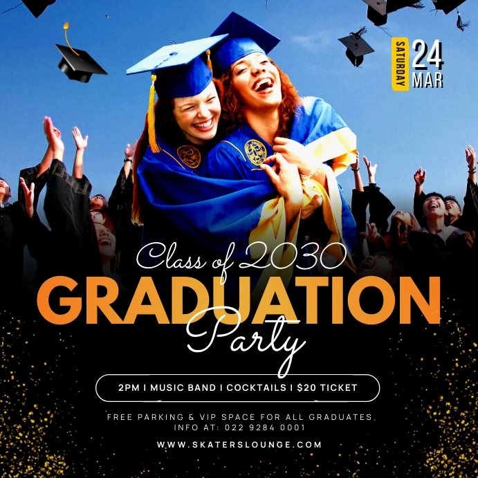 Copy of Graduation party Instagram post template | PosterMyWall