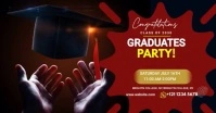 Graduation party invitation Facebook Event Cover template