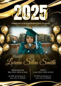 Graduation Party Invitation A3 template