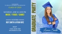Graduation Party Invitation Digital Display Digitalanzeige (16:9) template