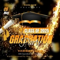 Graduation Party Invitation Instagram Post template