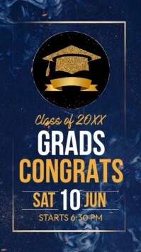 Professional Graduation Celebration Party Instagram Reel Template ...