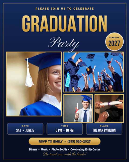 Graduation Party Template | PosterMyWall