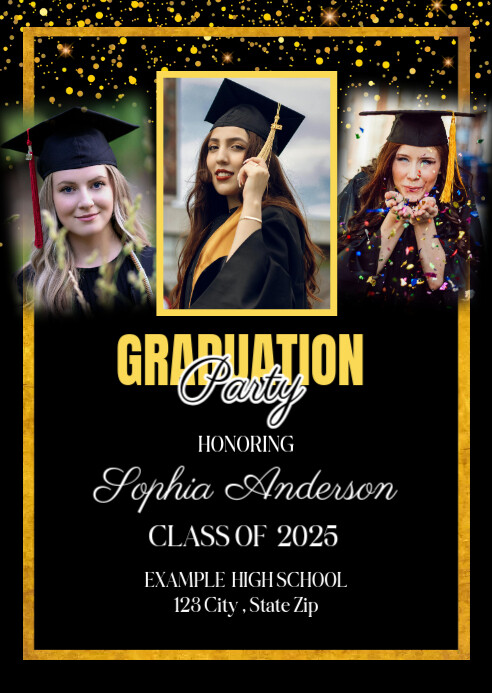 Graduation Party Invitation Template A6