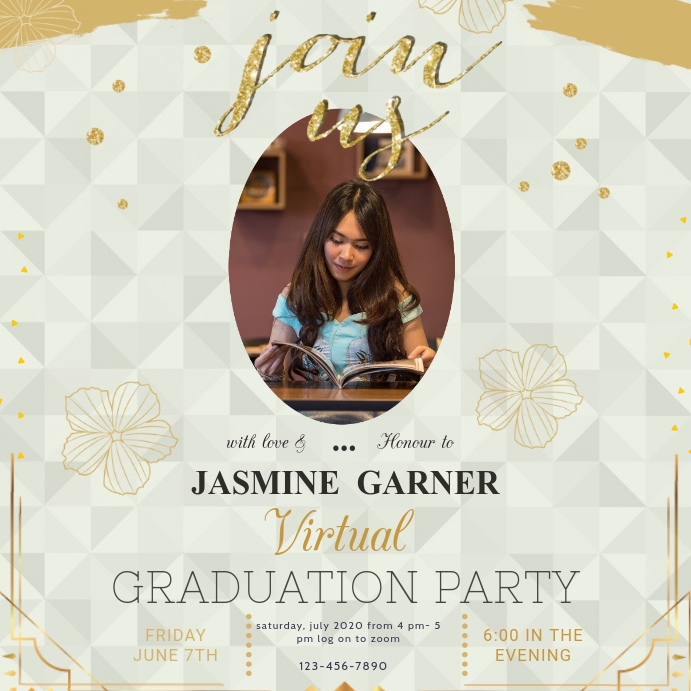 Graduation Party Invite Instagram Post Template PosterMyWall