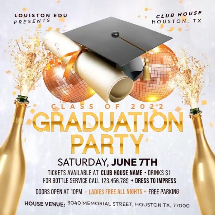 Graduation Party Post Template | PosterMyWall