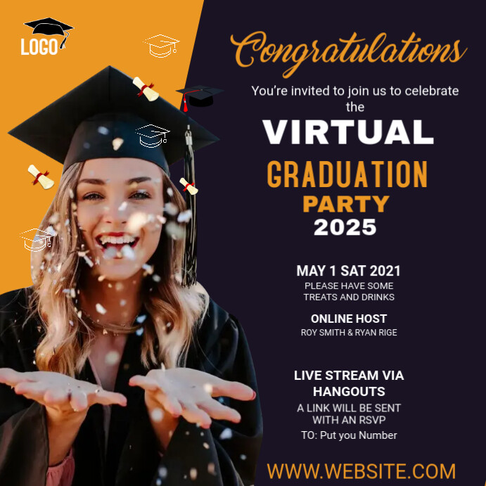 Graduation Party Social Media Post Template | PosterMyWall