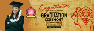 Graduation Party Template Cabeçalho de e-mail