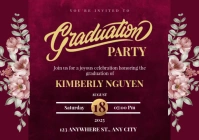 graduation party template A4