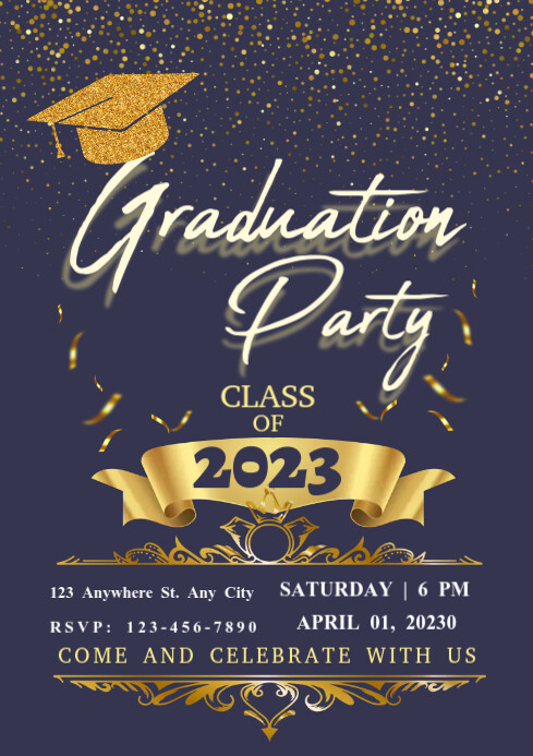 graduation party template | PosterMyWall