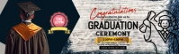 Graduation Party Template LinkedIn Career Cover Photo