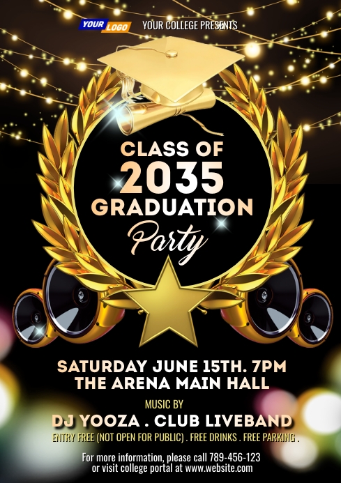 Graduation party template | PosterMyWall