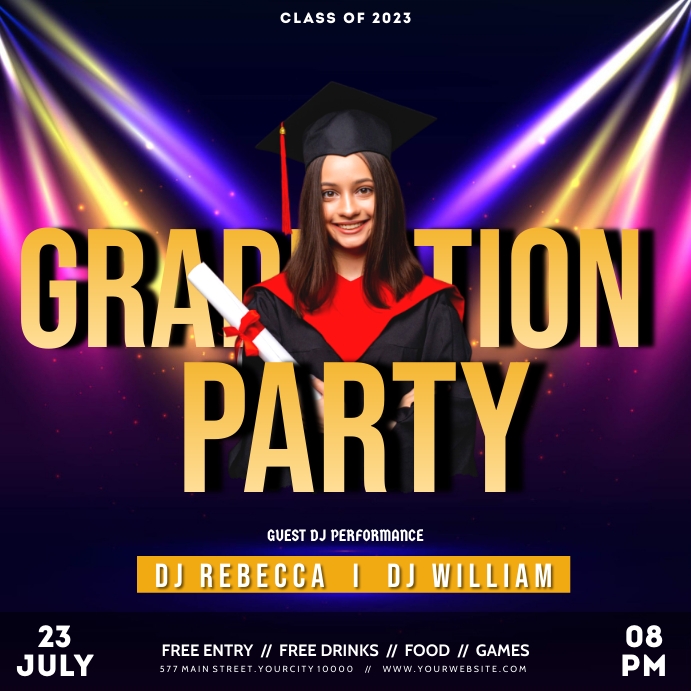 Graduation Party Template Design | PosterMyWall