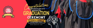 Black Graduation Party Template LinkedIn photo de couverture de carrière