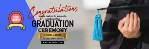 Graduation Party Template En-tête d'e-mail