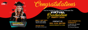 Graduation Party Tumblr Banner template