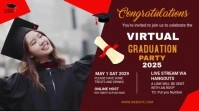 Graduation Party Twitter Post Twitter-opslag template