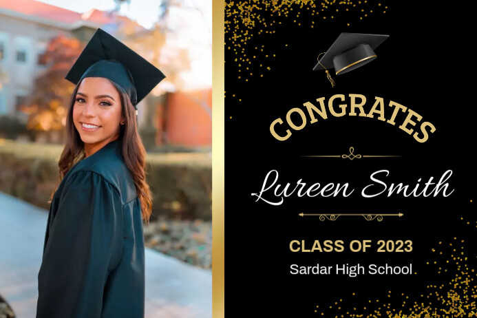 Graduation Generic Graduation Party Yard Sign Template | PosterMyWall