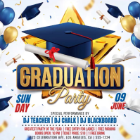 Graduation PartySquare Video 方形(1:1) template