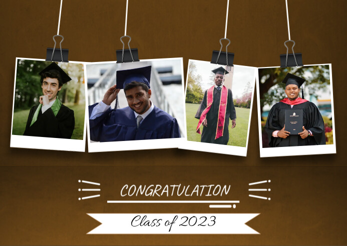 Graduation Photo Collage Examples Graduation photo collage Template | PosterMyWall