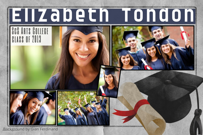 Graduation Photo Collage Examples Graduation Photo Collage Template | PosterMyWall