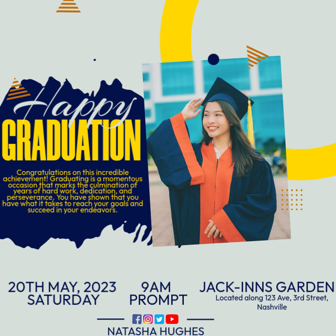 Plantilla de graduation post | PosterMyWall