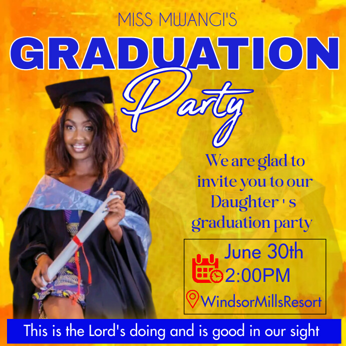 Gradation Post Graduation Post Template | PosterMyWall