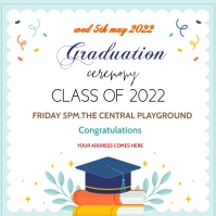 graduation poster Vierkant (1:1) template