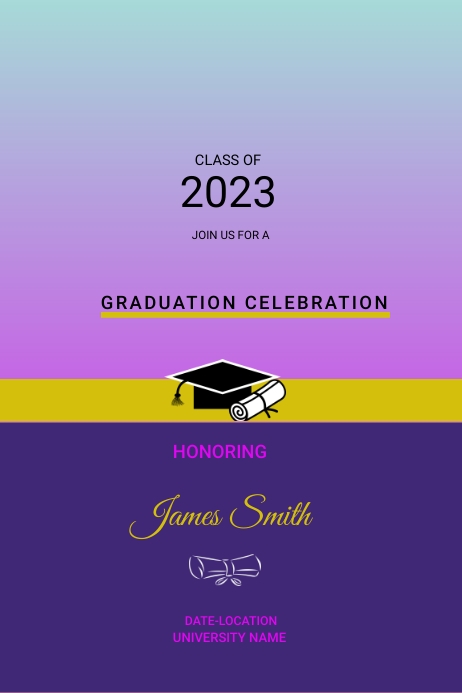 graduation poster template