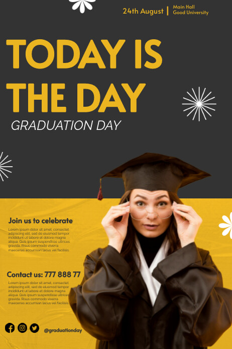 Graduation Poster Template | PosterMyWall