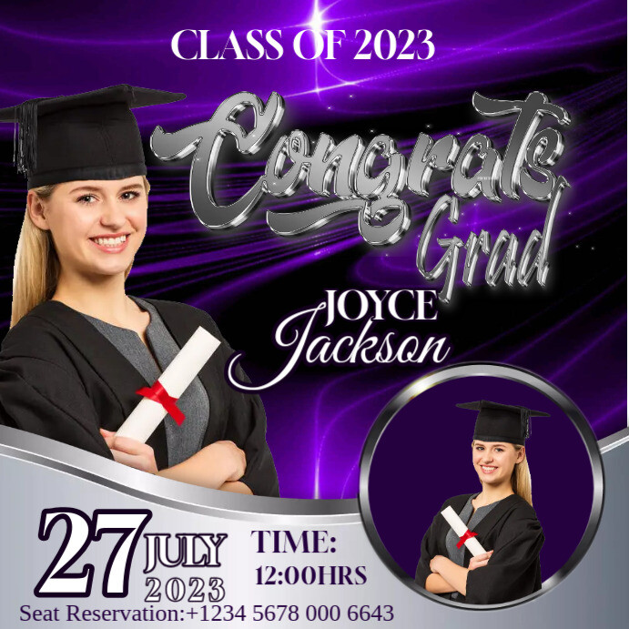Graduation Poster Template | PosterMyWall