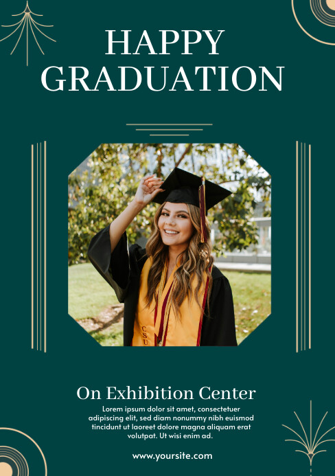 graduation Poster A5 template