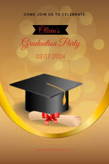 graduation poster Template | PosterMyWall