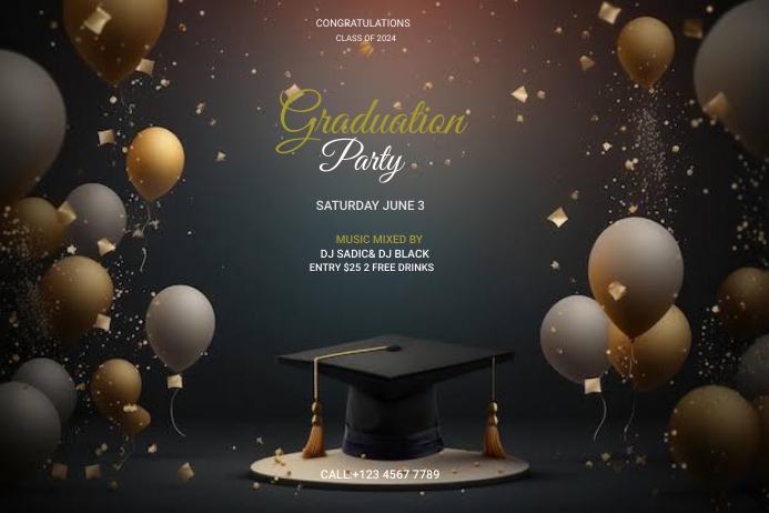 graduation poster Template | PosterMyWall