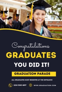 Graduation Poster Template | PosterMyWall