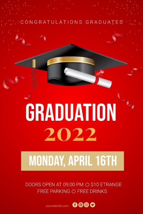 Gradutation Poster Paper Copy of Graduation Poster Template | PosterMyWall