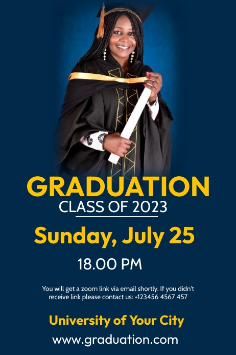graduation poster template | PosterMyWall