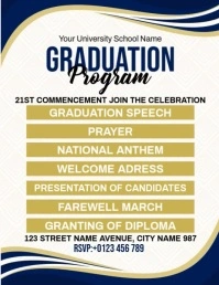 Graduation Program Ads Flyer (US Letter) template