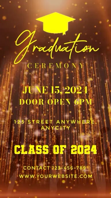 Graduation Program Template | PosterMyWall
