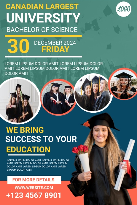 Graduation program Template | PosterMyWall