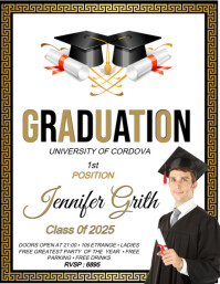 Graduation Program 传单(美国信函) template