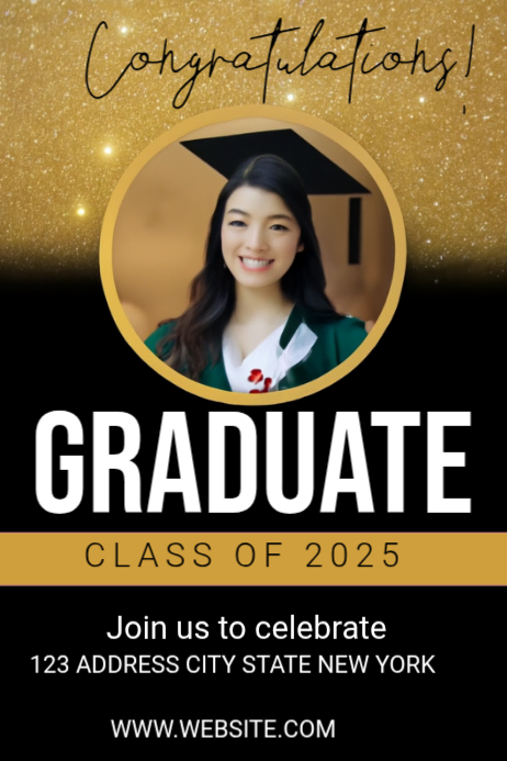 Graduation Program Template | PosterMyWall