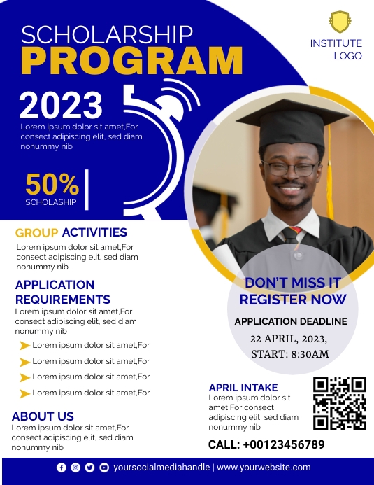 Graduation Program Template | PosterMyWall