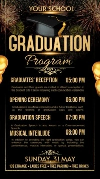 Graduation Program Rolka Instagram template
