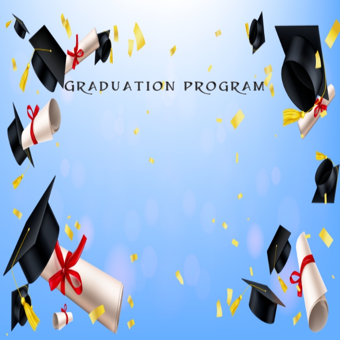 Graduation program Template | PosterMyWall
