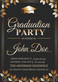 Graduation Program Template PosterMyWall